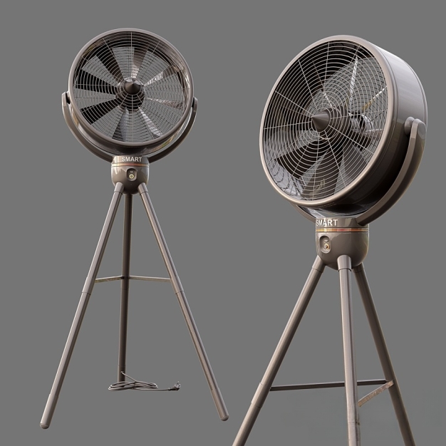 现代电风扇 3D模型